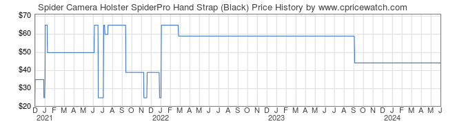 Price History Graph for Spider Camera Holster SpiderPro Hand Strap (Black)